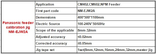 Panasonic Feeder Calibration Jig Nm-Ejw2a